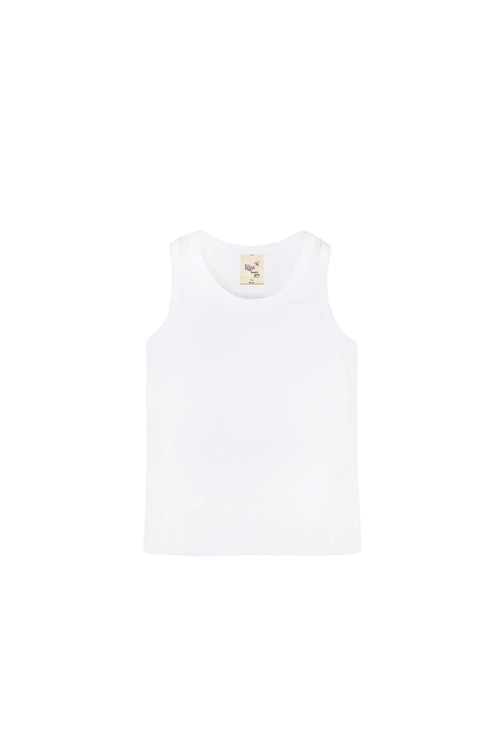 Girls' Soft Solid Cotton Blend Racerback Tank Top
