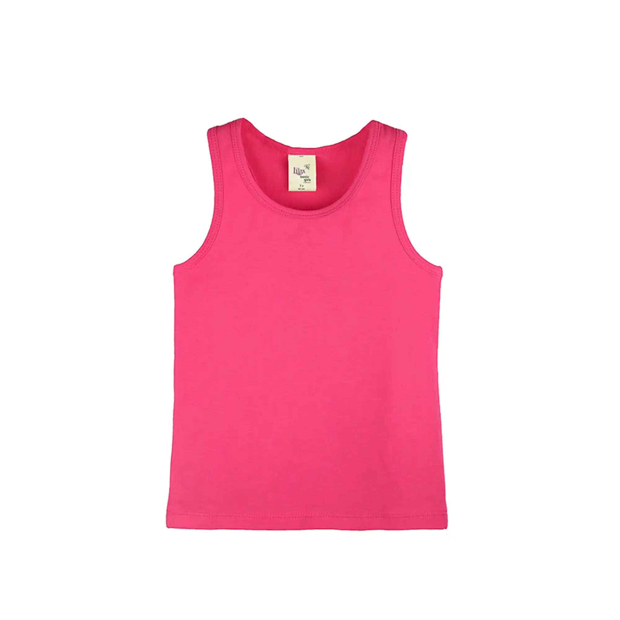 Girls' Soft Solid Cotton Blend Racerback Tank Top