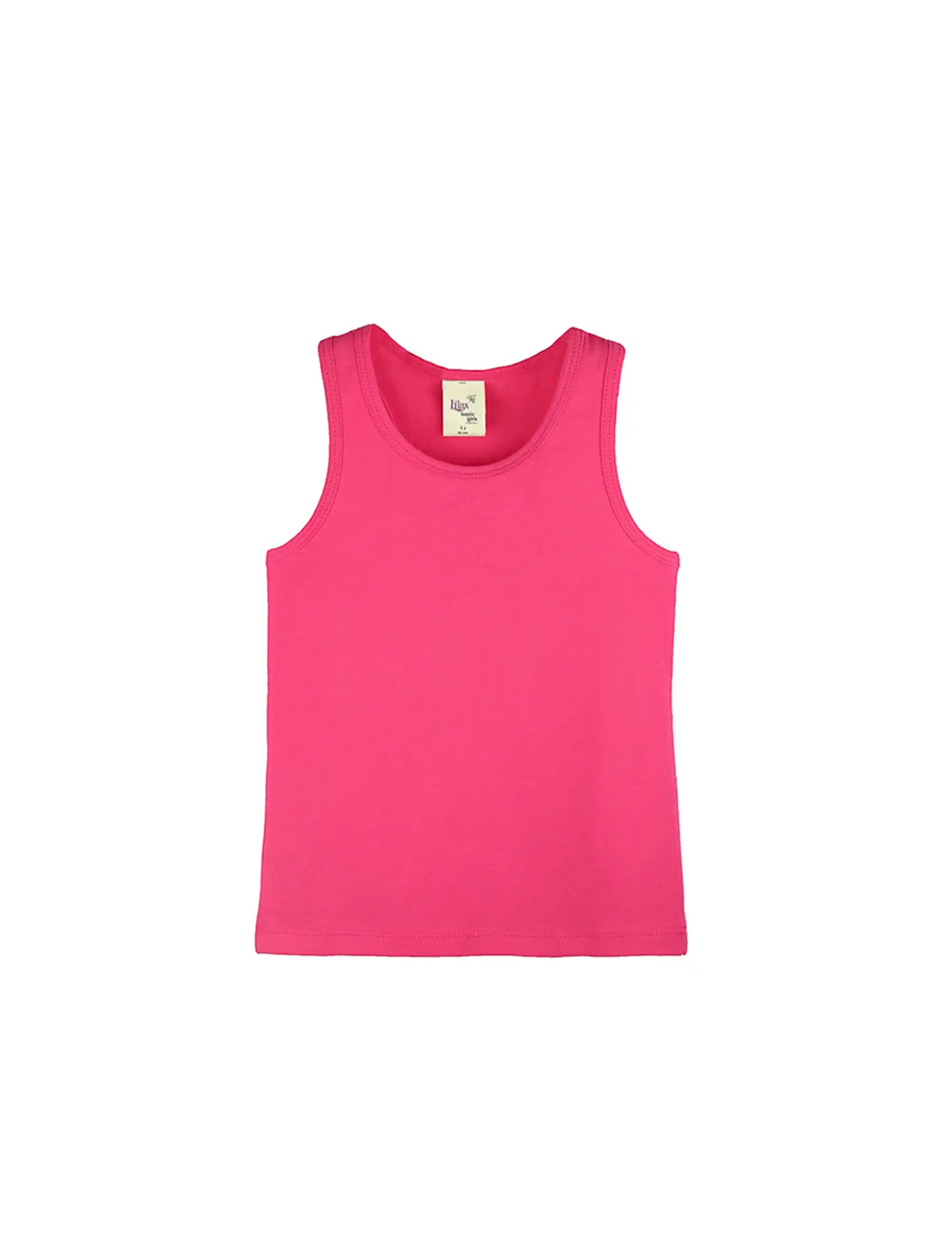 Girls' Soft Solid Cotton Blend Racerback Tank Top