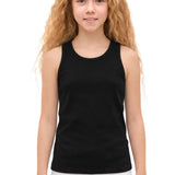 Girls' Soft Solid Cotton Blend Racerback Tank Top