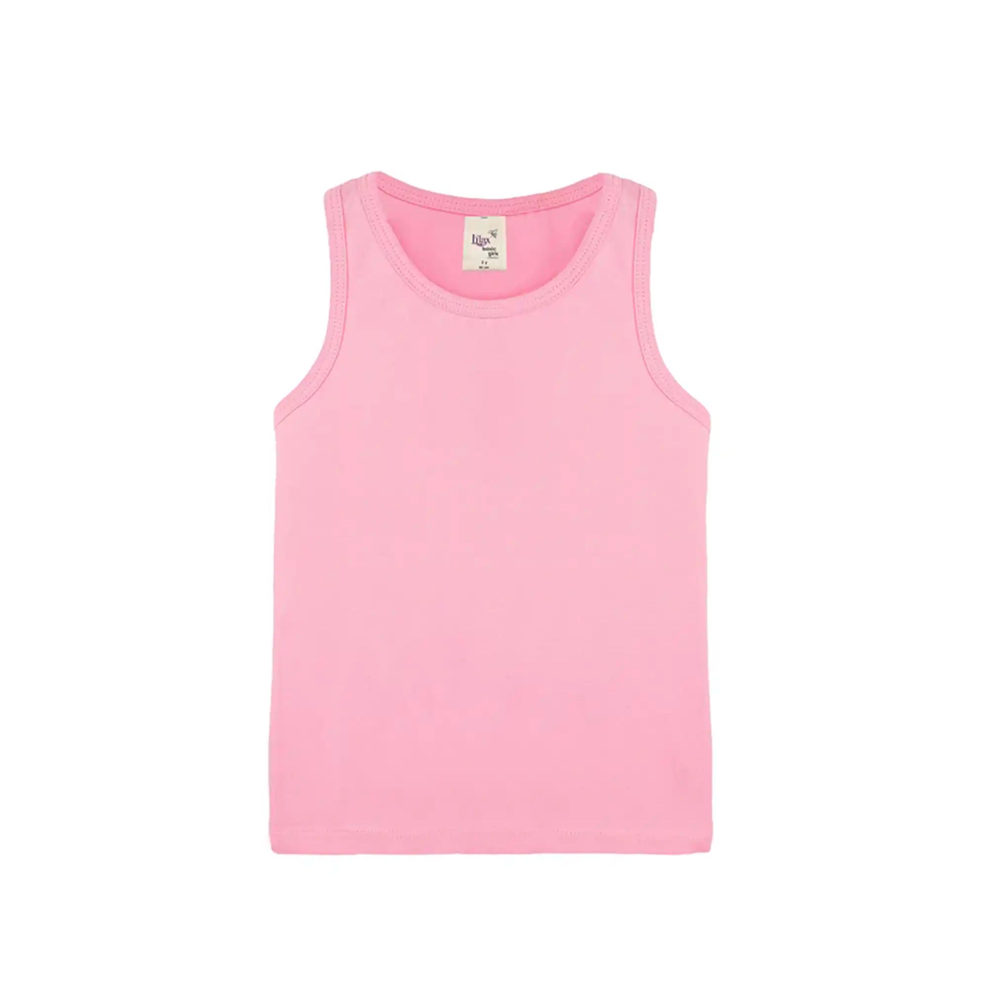 Girls' Soft Solid Cotton Blend Racerback Tank Top