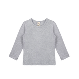 Baby Cotton Long Sleeve Basic Crewneck T-Shirt