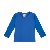 Baby Cotton Long Sleeve Basic Crewneck T-Shirt