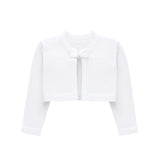 Baby Girls' Long Sleeve Bowknot Closure Bolero Cardigan