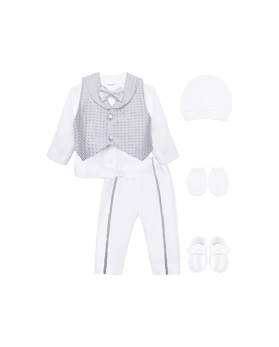 Newborn Baby 6-Piece Cotton Suit Set