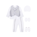 Newborn Baby 6-Piece Cotton Suit Set