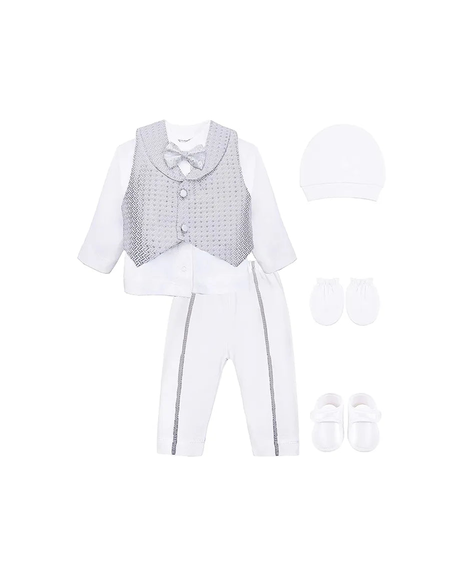 Newborn Baby 6-Piece Cotton Suit Set