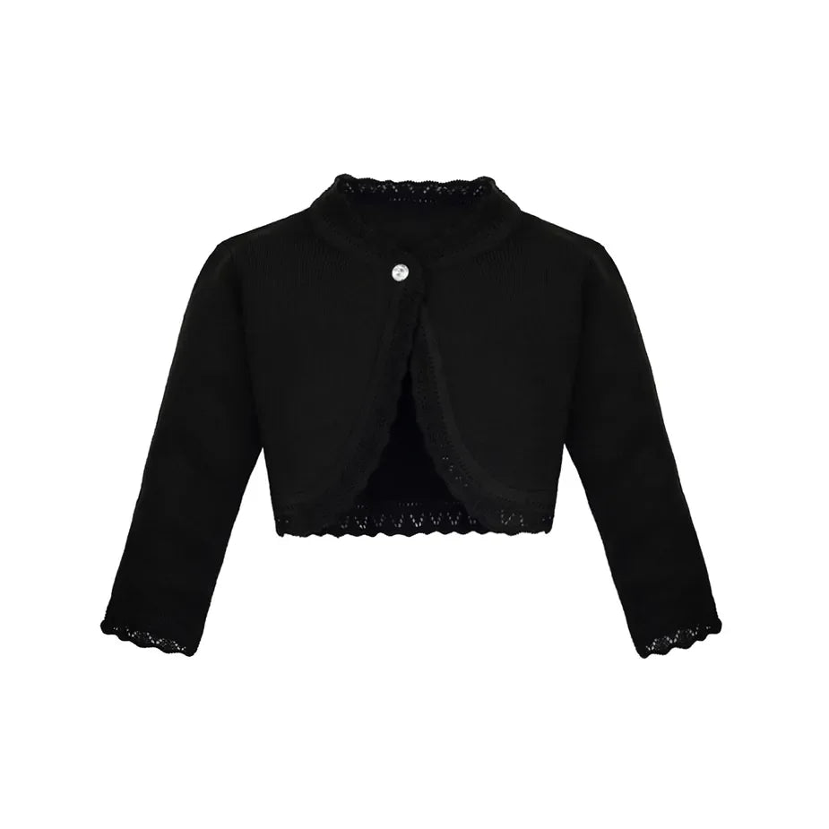Baby Knit Button Detailed Bolero Cardigan
