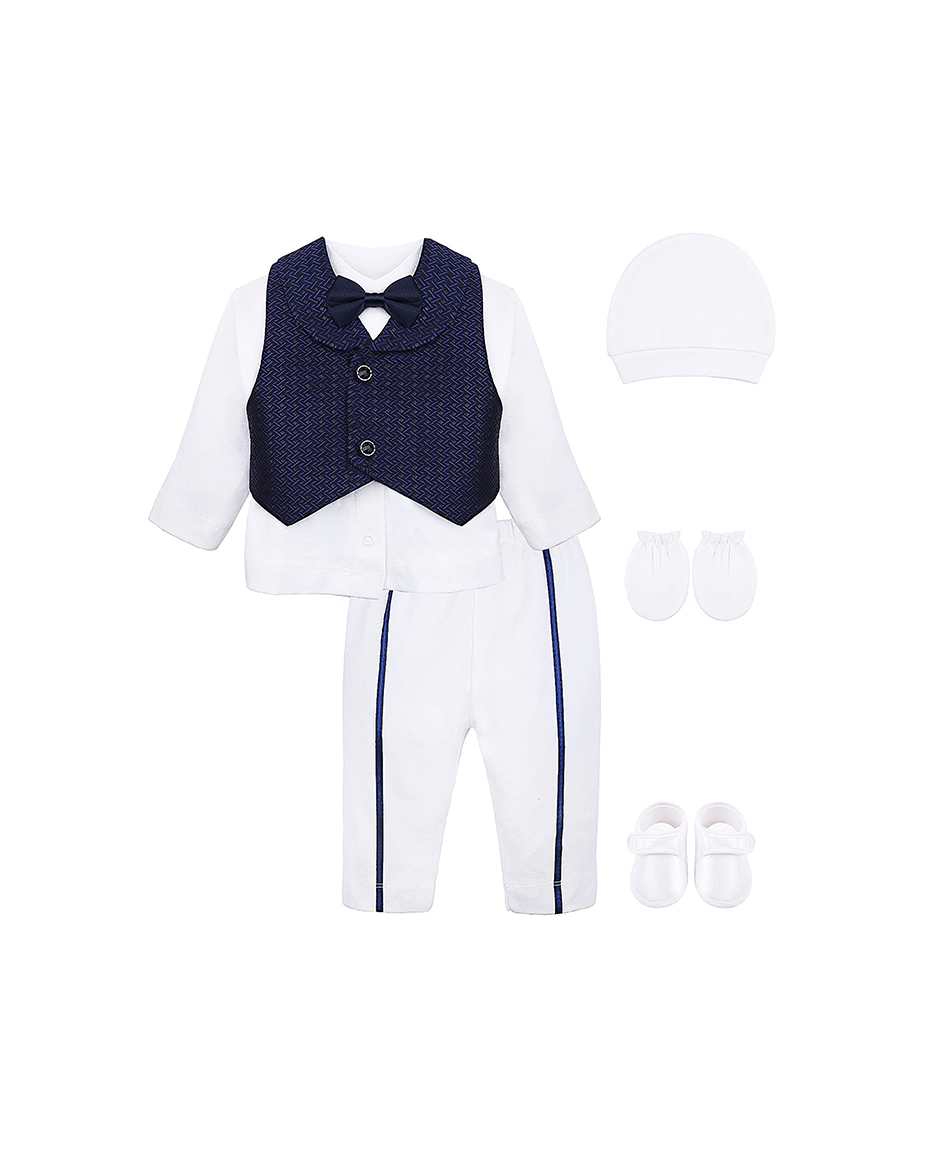 Newborn Baby 6-Piece Cotton Suit Set