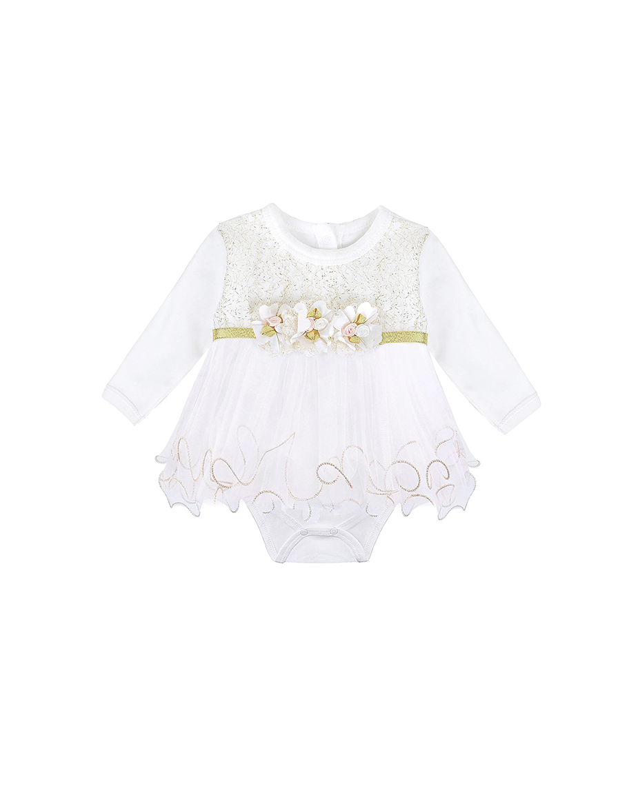 Newborn Gold Glitter Tutu Bodysuit