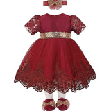 Baby Girl Lace Princess 4 Piece Deluxe Set