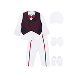 Newborn Baby 6-Piece Cotton Suit Set