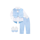 Newborn 4-Piece Tuxedo Suit Set