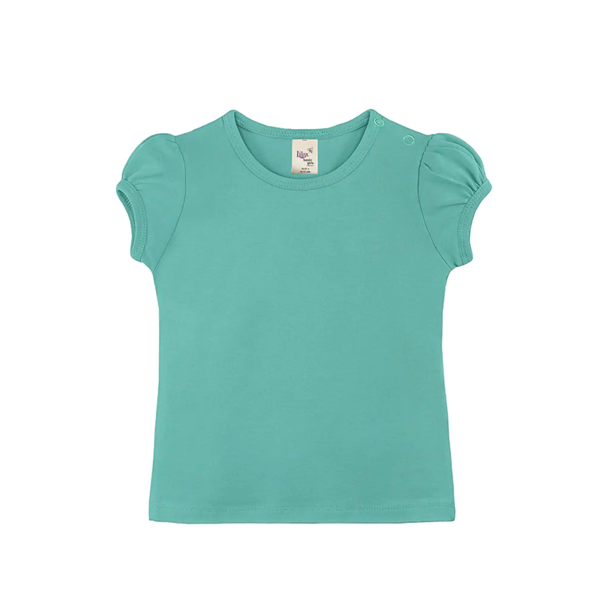 Baby Girls' Basic T-Shirt Short Sleeve Crewneck Tee