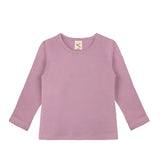 Little Girls Cotton Long Sleeve Basic Crewneck T-Shirt