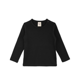 Baby Cotton Long Sleeve Basic Crewneck T-Shirt