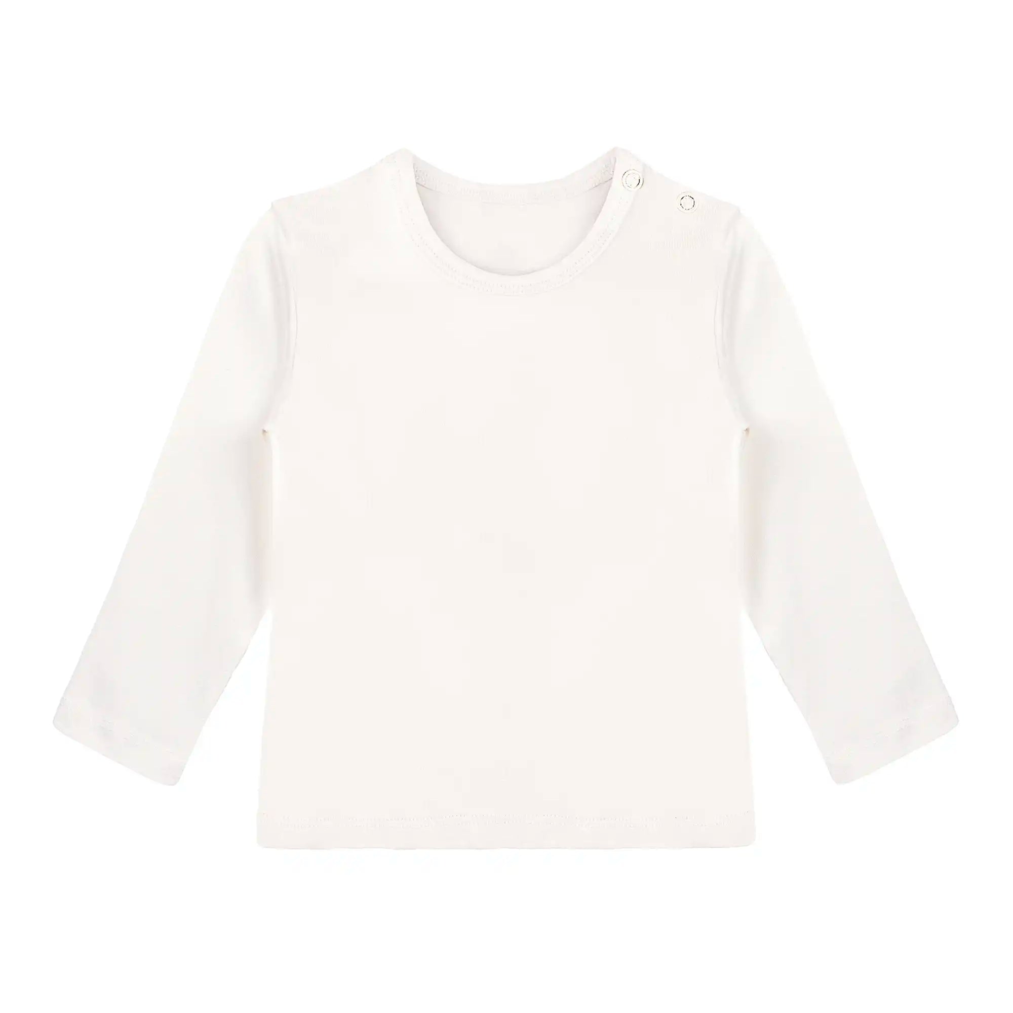 Baby Girls' Basic Long Sleeve Round Neck T-Shirt