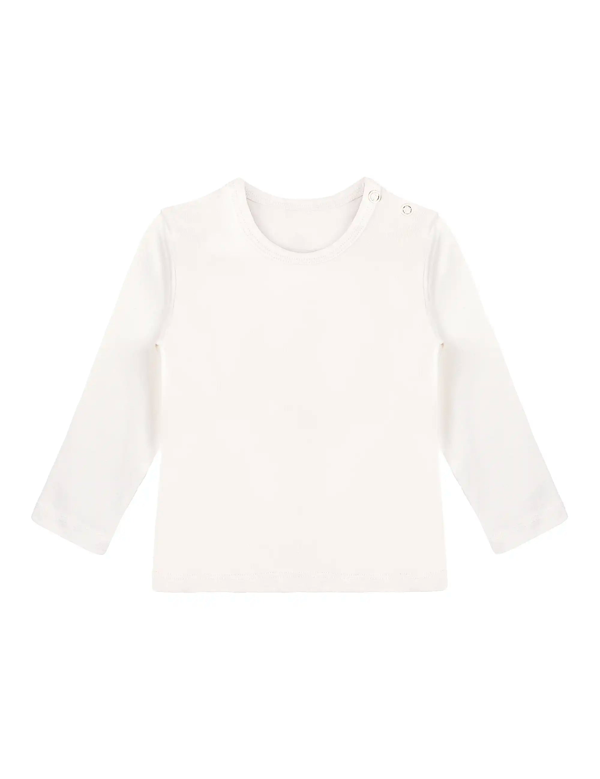 Baby Girls' Basic Long Sleeve Round Neck T-Shirt