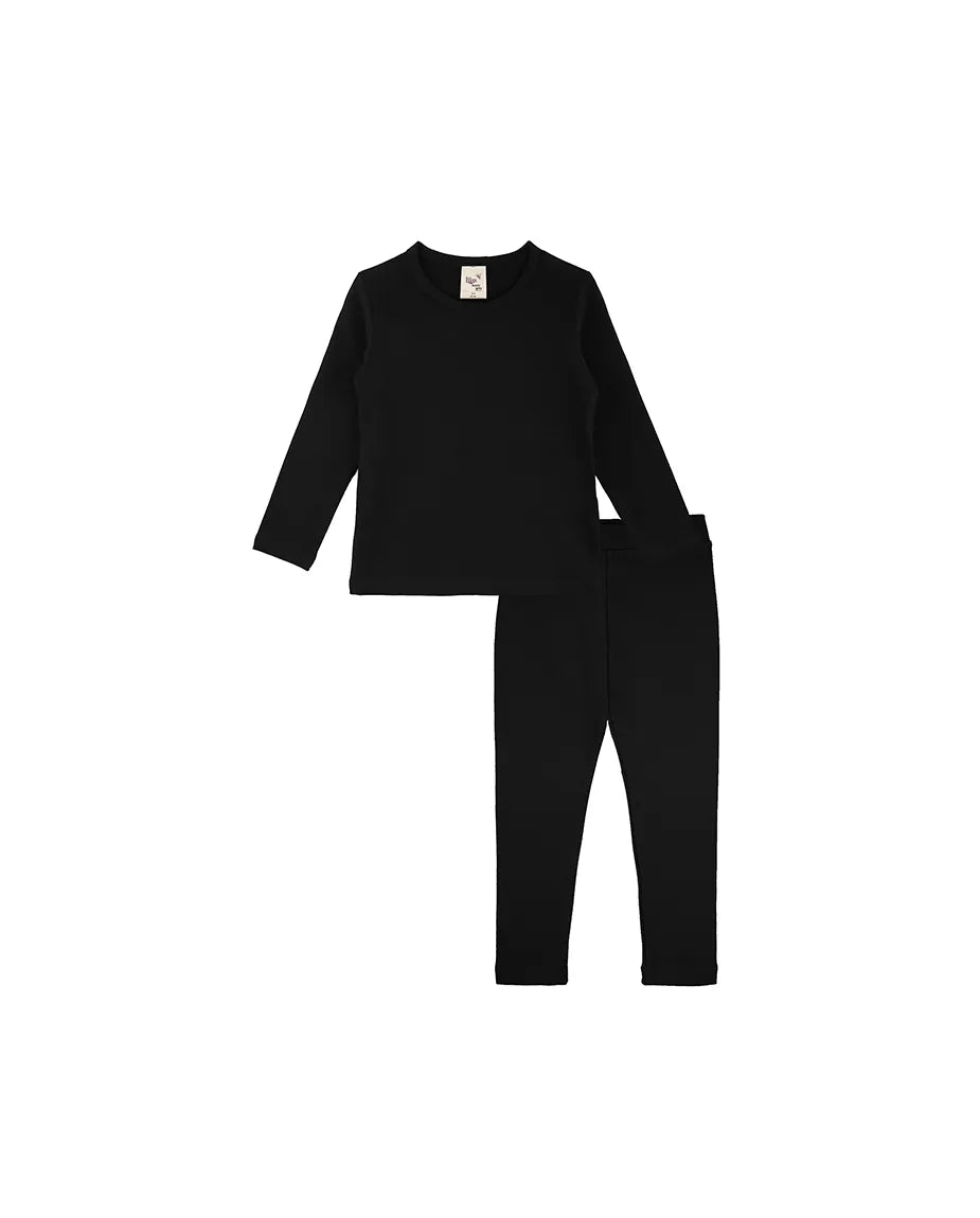 Big Girls Cotton Crewneck Basic T-Shirt & Leggings Set