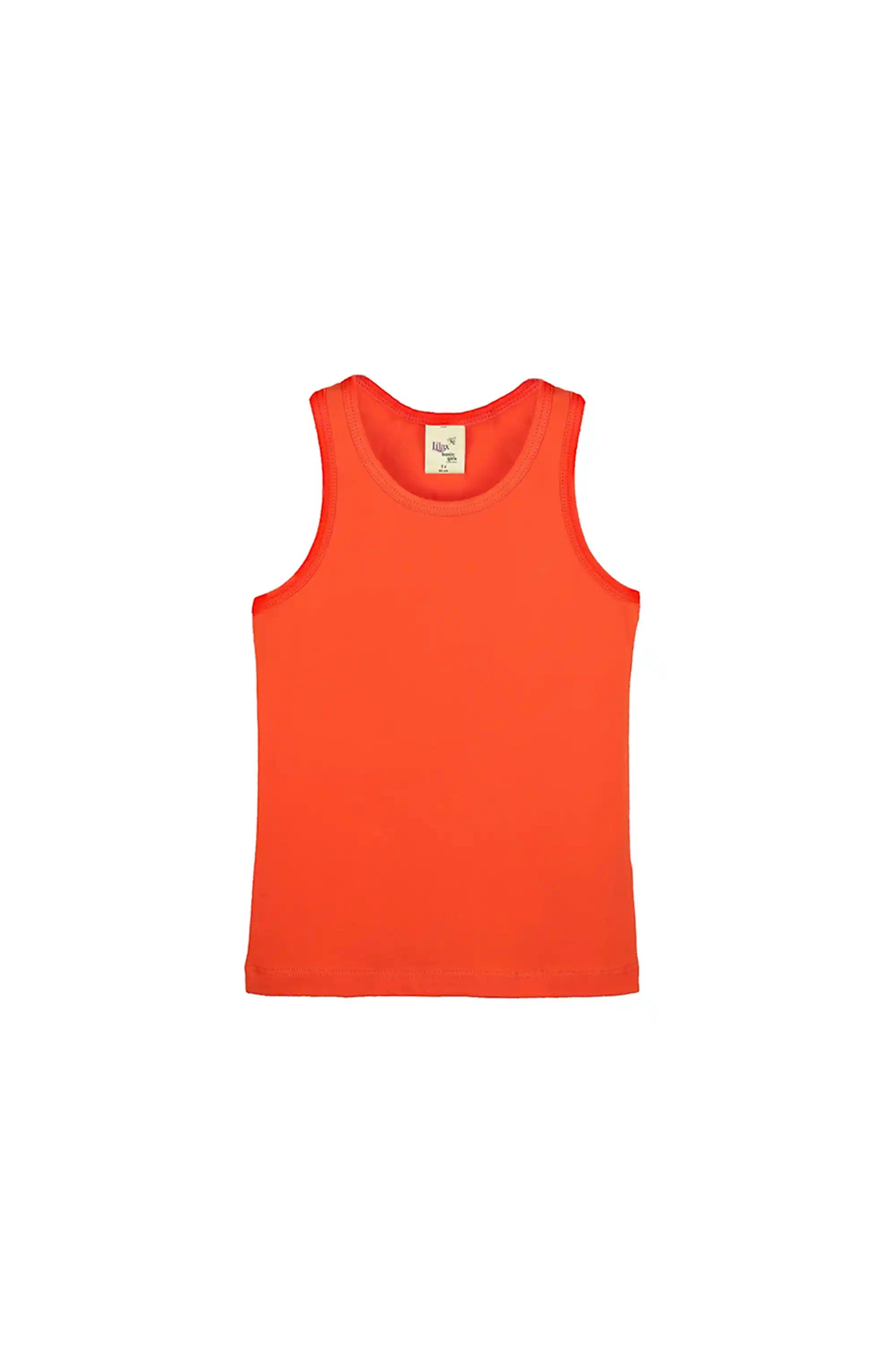 Girls' Soft Solid Cotton Blend Racerback Tank Top
