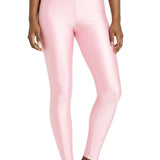 Girls Shiny High Waisted Leggings – Dance & Gymnastics Stretch Tights