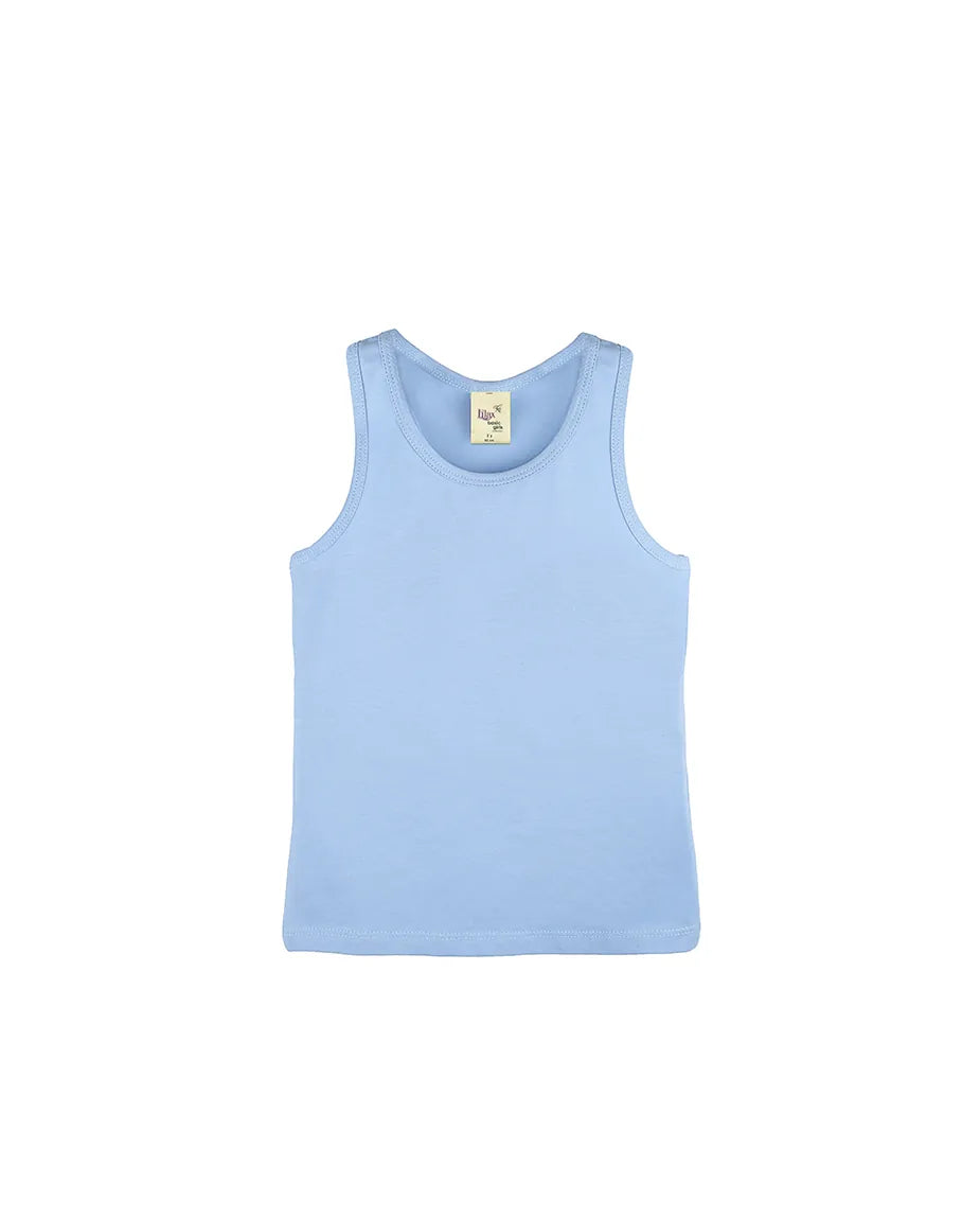 Little Girls Cotton Basic Racerback Tanktop