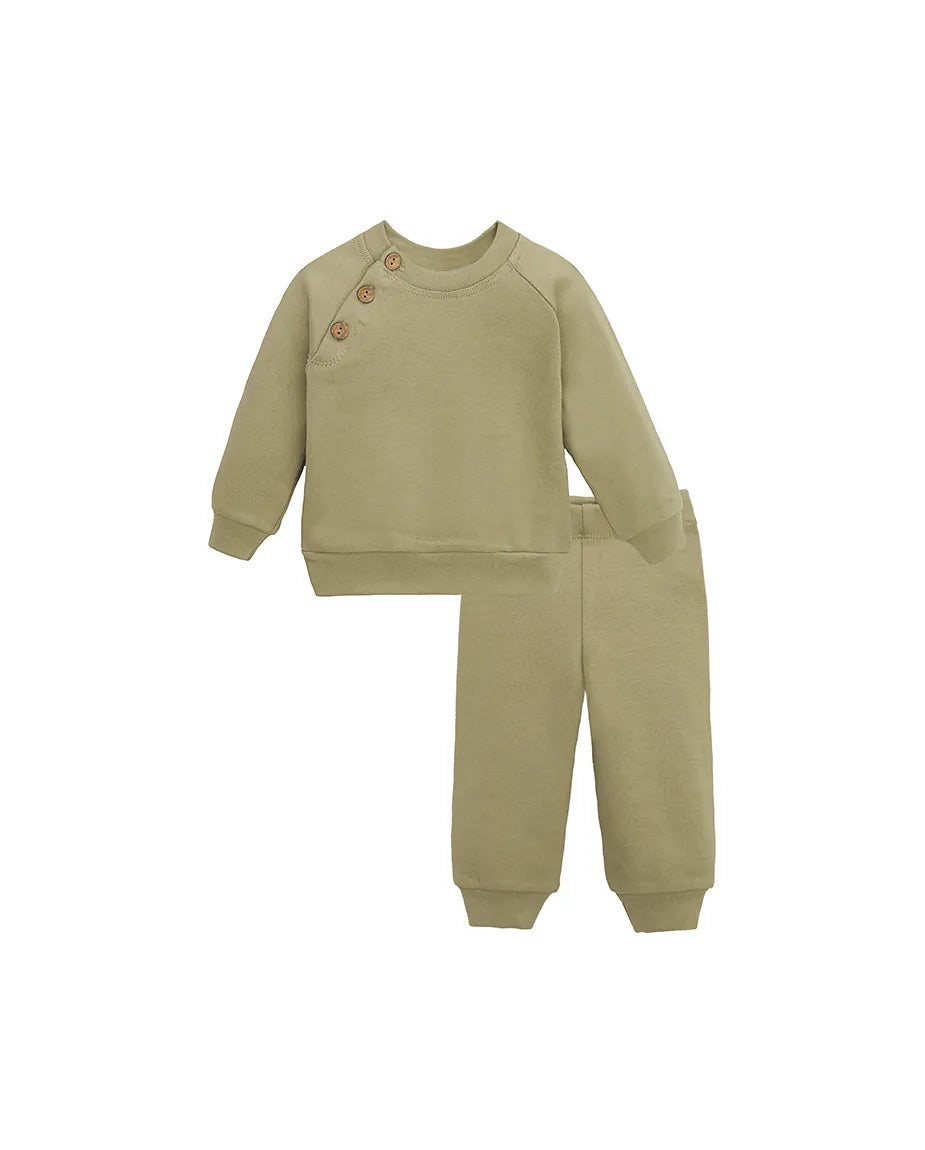 Baby Cotton Sweatshirt & Sweatpant Set