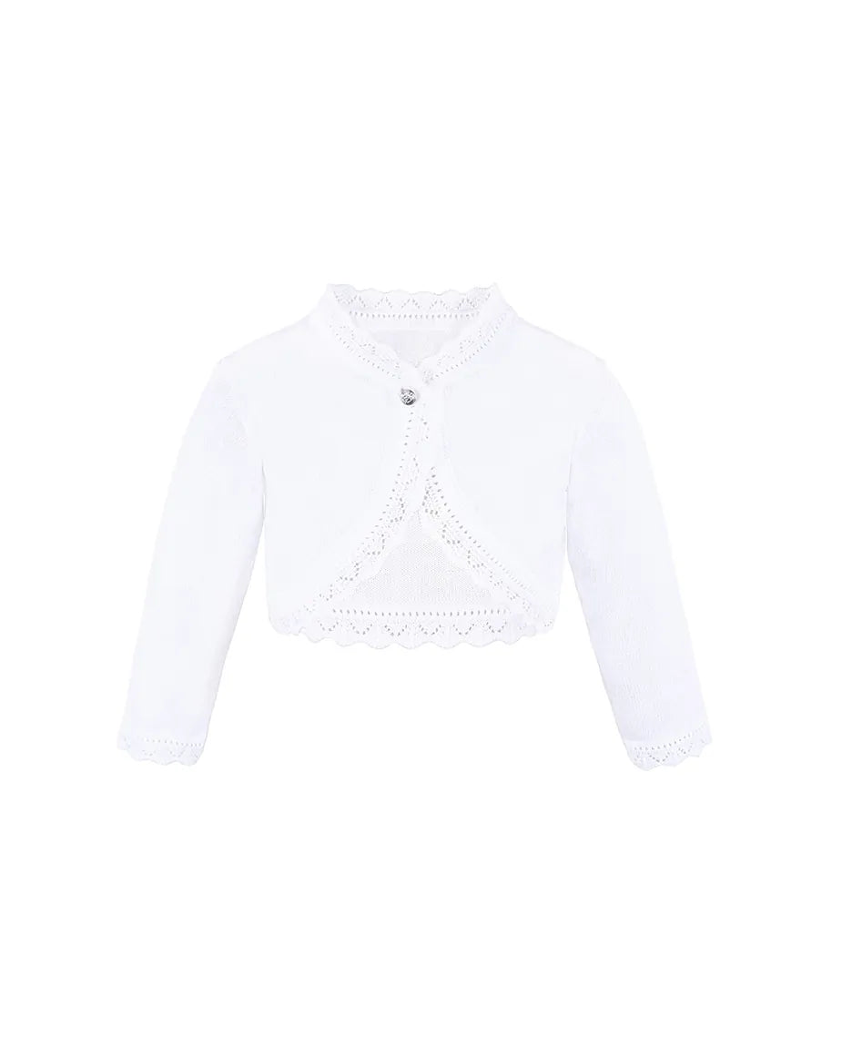 Baby Knit Button Detailed Bolero Cardigan