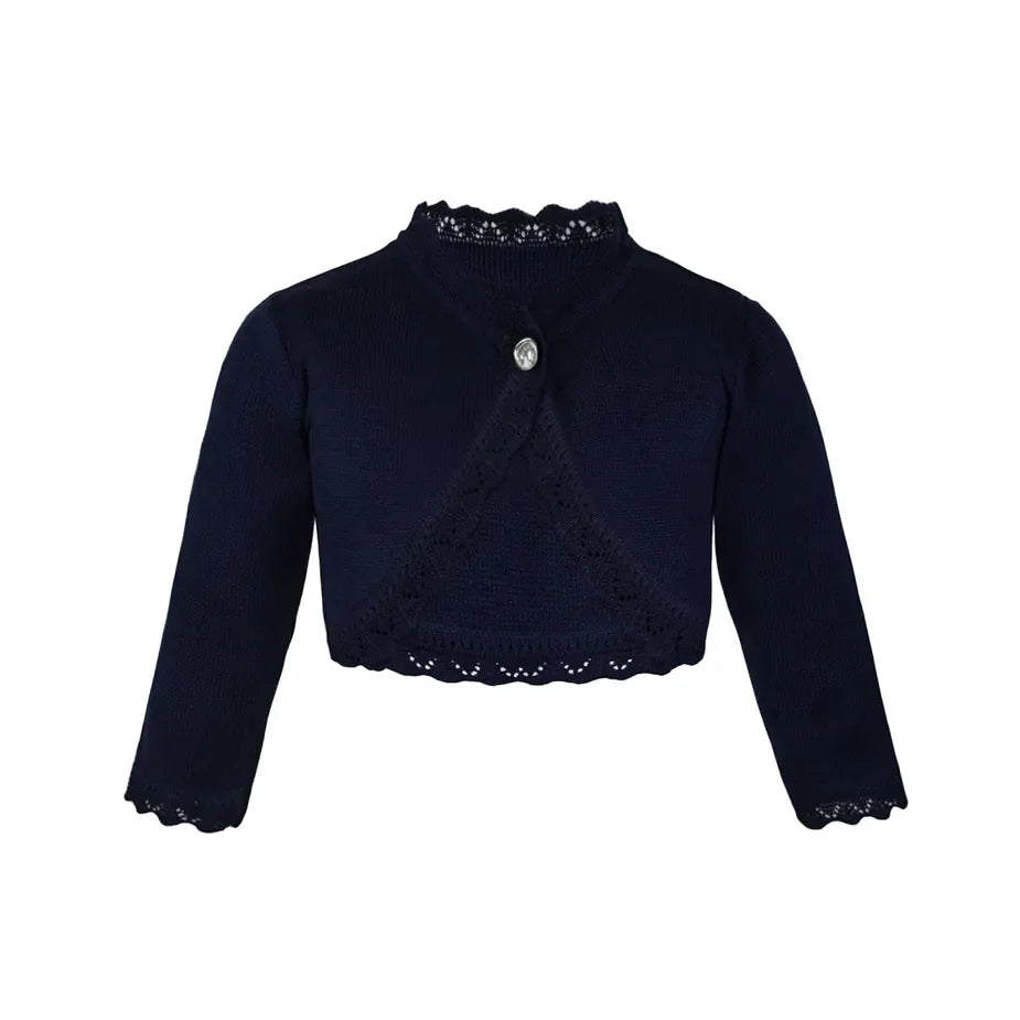 Baby Knit Button Detailed Bolero Cardigan