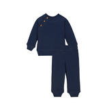 Baby Ribbed Side-Buttoned Sweater Set
