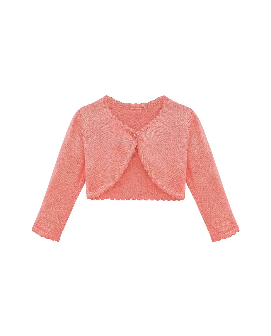 Baby Knit Buttoned Bolero Cardigan