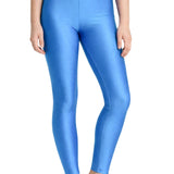 Girls Shiny High Waisted Leggings – Dance & Gymnastics Stretch Tights