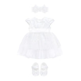 Baby Sparkling Polka Dot Tulle Dress Set