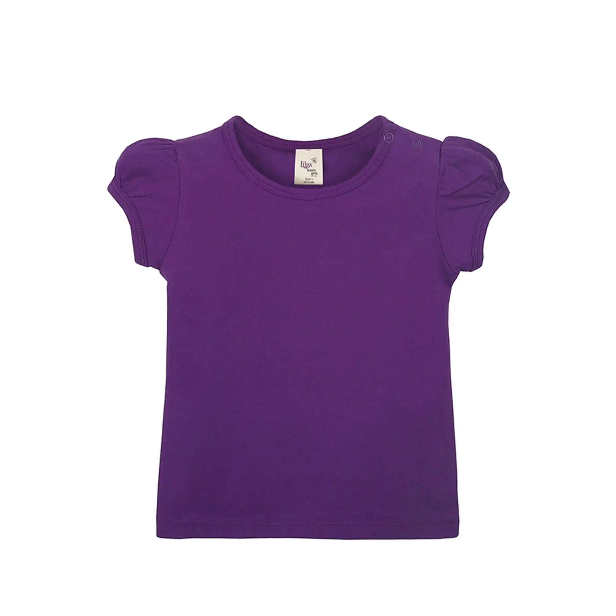 Baby Girls' Basic T-Shirt Short Sleeve Crewneck Tee