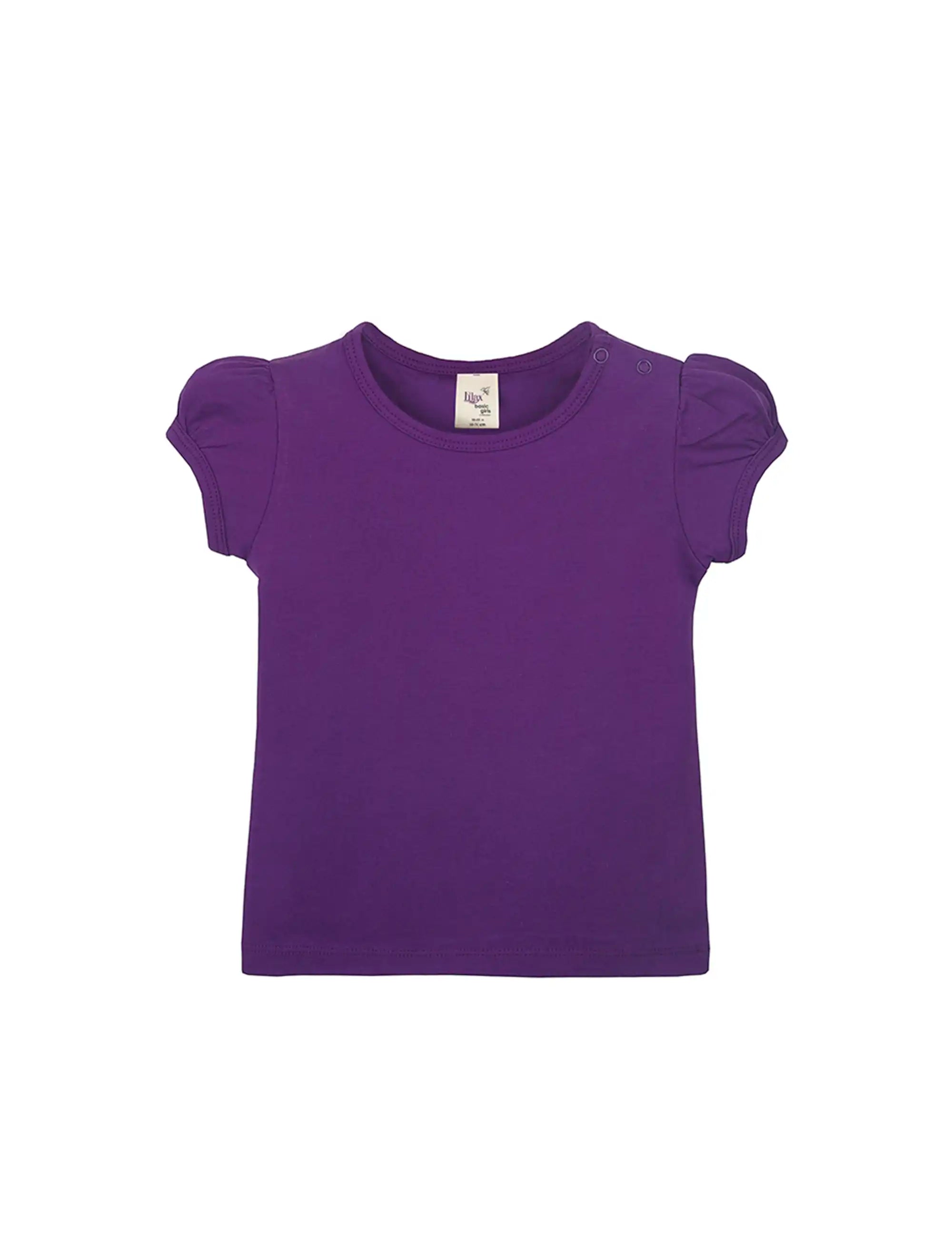 Baby Girls' Basic T-Shirt Short Sleeve Crewneck Tee