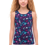 Girls' Soft Solid Cotton Blend Racerback Tank Top