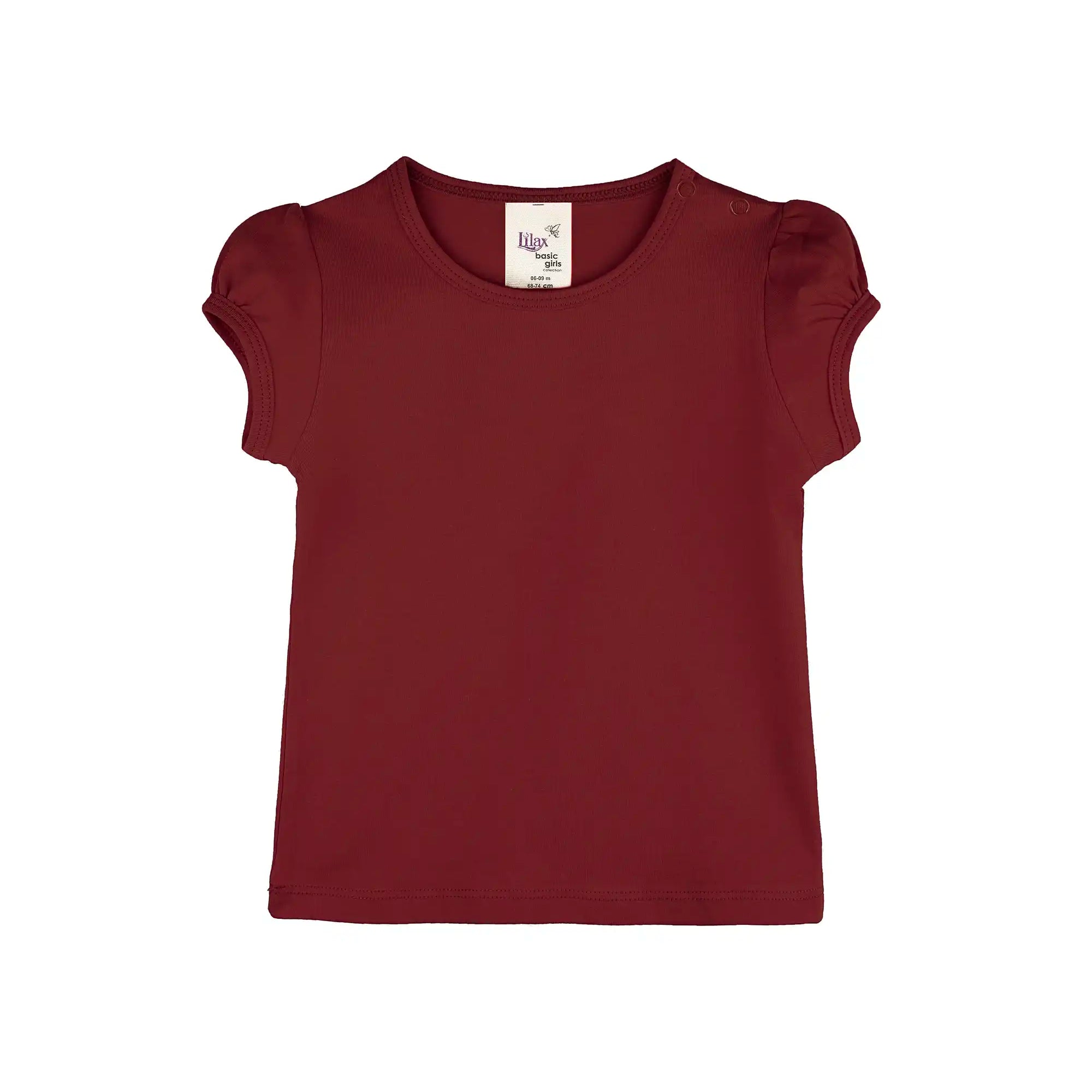 Baby Girls' Basic T-Shirt Short Sleeve Crewneck Tee