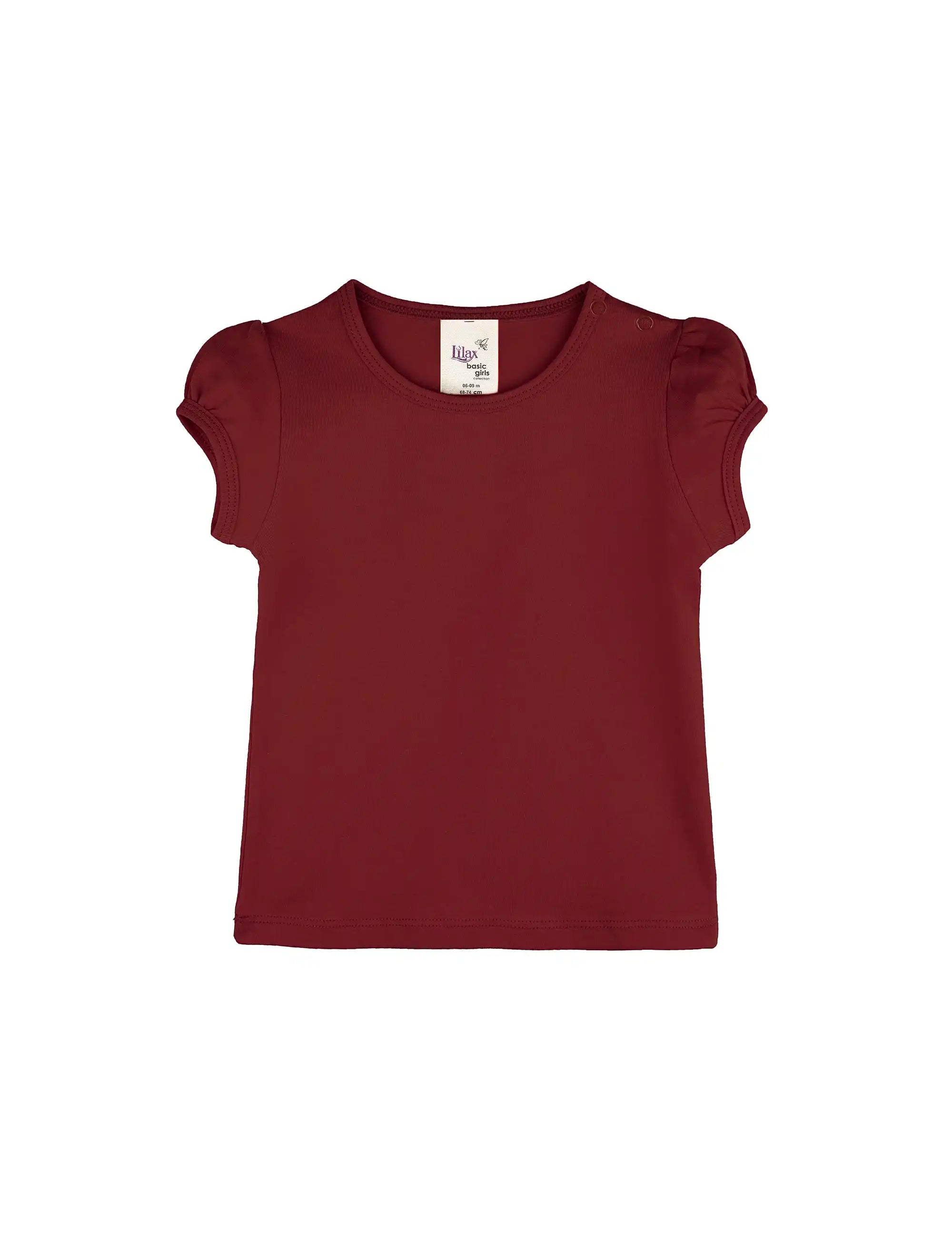 Baby Girls' Basic T-Shirt Short Sleeve Crewneck Tee