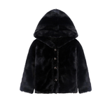 Girl Button Down Hooded Cardigan Jacket