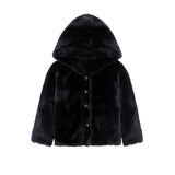 Girl Button Down Hooded Cardigan Jacket