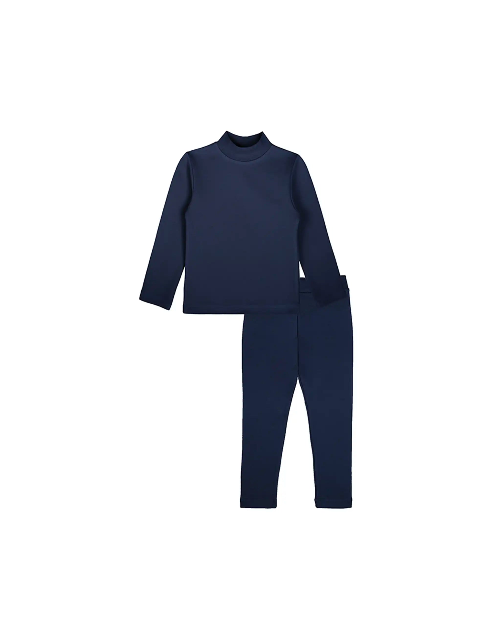 Girls Long Sleeve Mock Turtleneck Shirt and Leggings Set, Girls' Clothing Sets