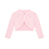 Girls Patterned Knit Bolero Cardigan