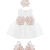 Baby 3-Piece Floral Tulle Dress Set