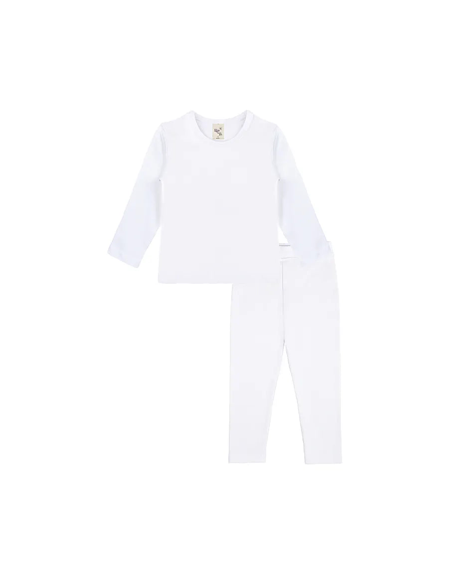Big Girls Cotton Crewneck Basic T-Shirt & Leggings Set