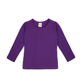 Baby Cotton Long Sleeve Basic Crewneck T-Shirt