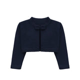 Baby Girls' Long Sleeve Bowknot Closure Bolero Cardigan