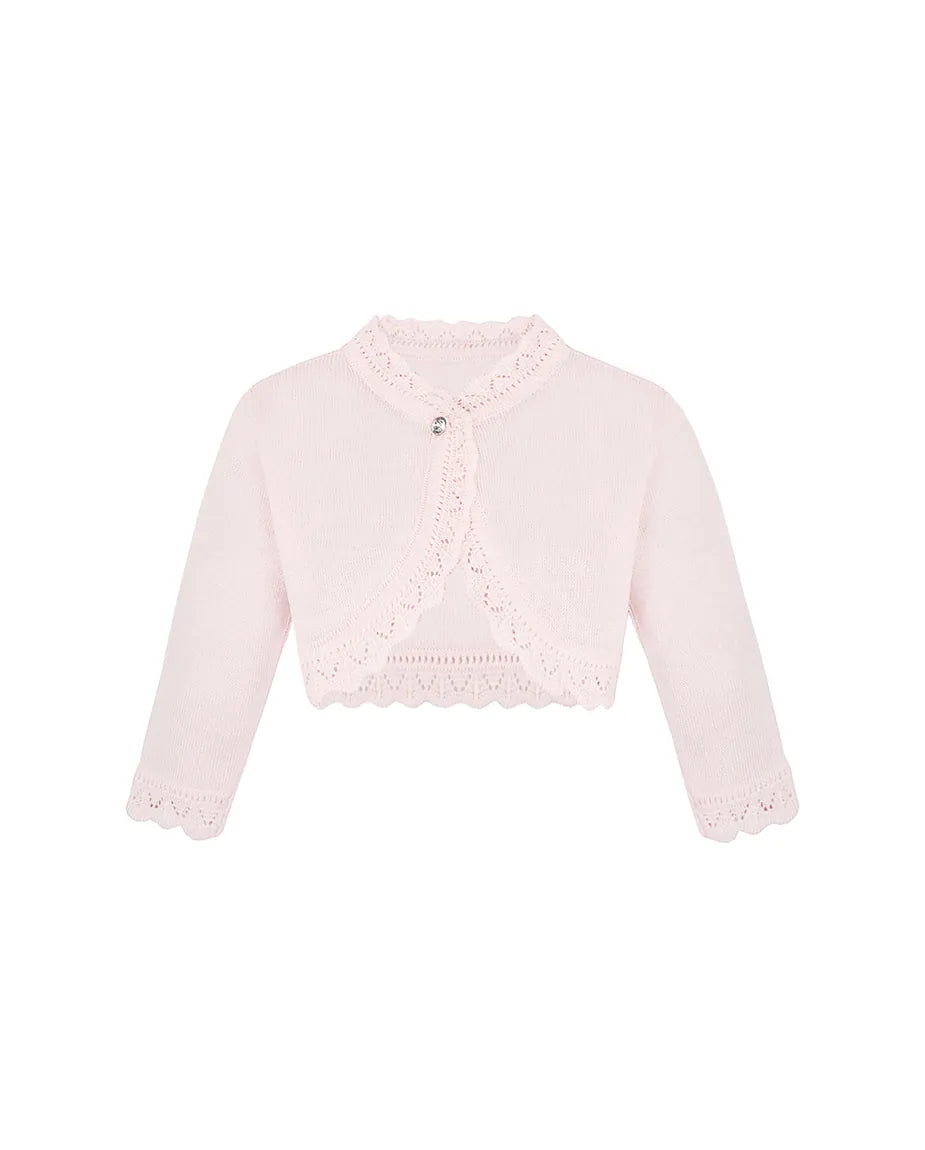 Baby Knit Button Detailed Bolero Cardigan
