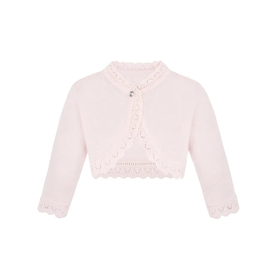 Baby Knit Button Detailed Bolero Cardigan