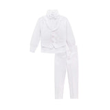 Boys Suit Set Slim Fit Vest, White Dress Shirt, Dress Pants and Bowtie 4 Piece Formal Suit Set