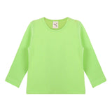 Baby Girls' Basic Long Sleeve Round Neck T-Shirt